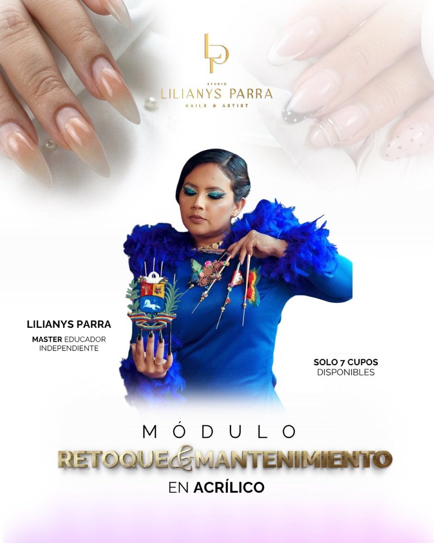 Flyer del Módulo Retoque y Mantenimiento en Acrílico